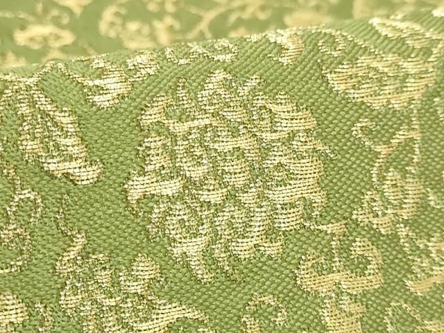 平和屋本店●最高級　龍村平蔵製　六通柄　本袋帯　一重蔦中牡丹　金糸　逸品　DZAB2619kh6 平和屋本店○最高級 龍村平蔵製 六通柄 本袋帯 一重蔦中牡丹 金糸 逸品