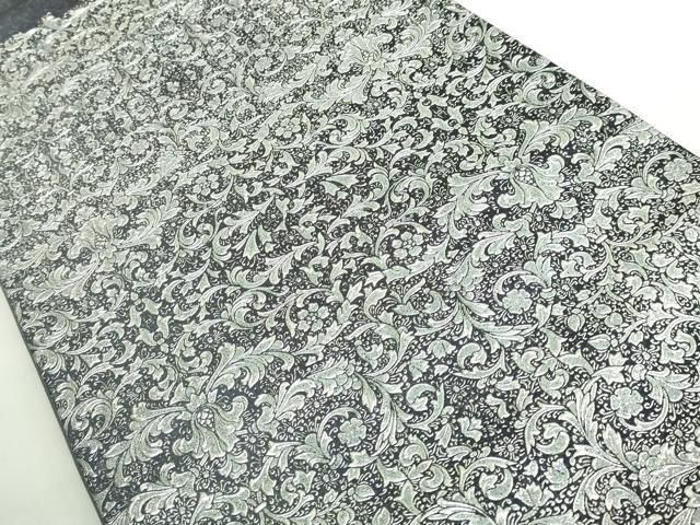 上 金彩友禅 卓越技能者 名工 和田光正 太鼓柄袋帯 洋花文 銀彩 kh 6