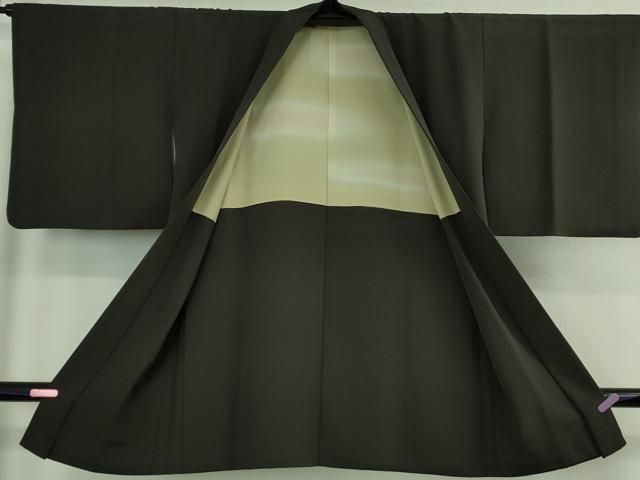  ＃ 上 長羽織 手描き 梟 ふくろう 蝉色地 kh 6 羽織 着物 浴衣