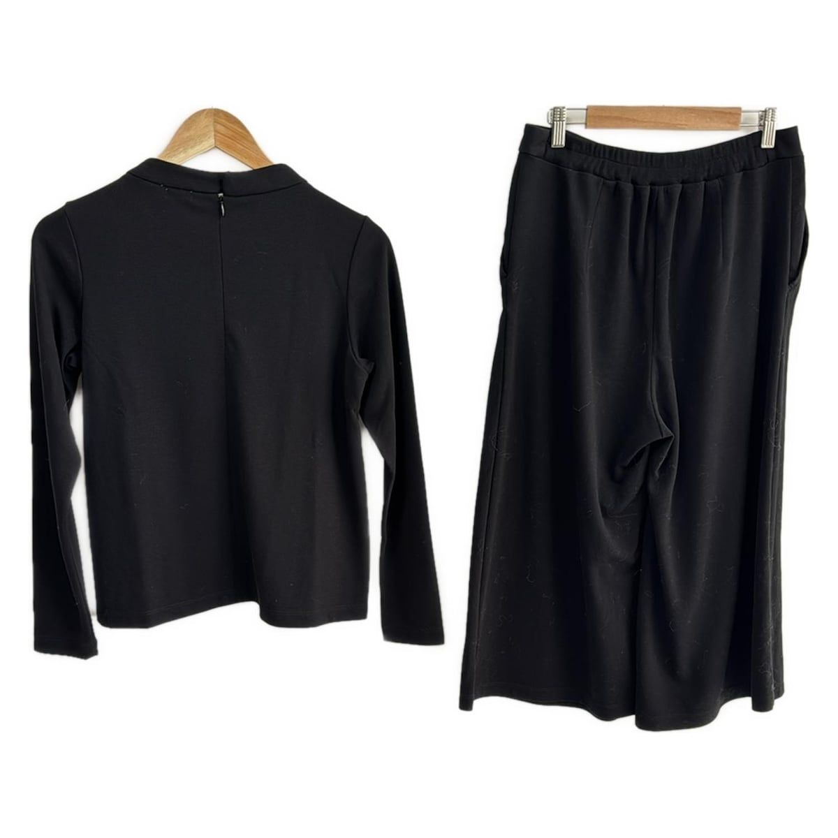 PLS T PLST プラステ レディースパンツセットアップ レディース - 黒