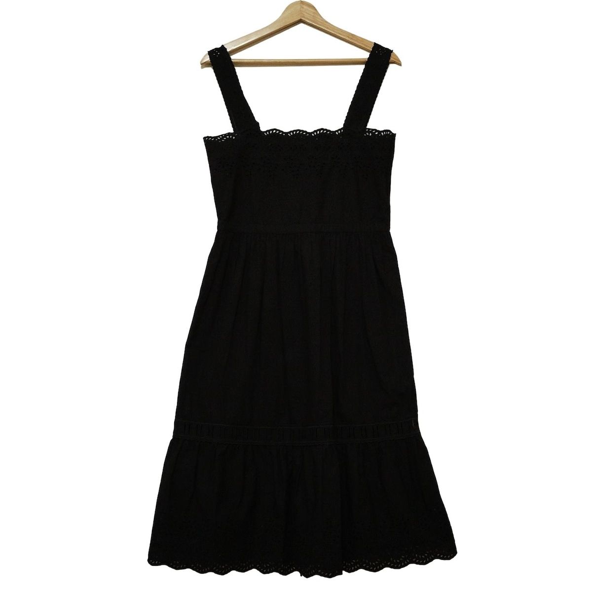 ミュウミュウ　ワンピース　ビジュー　フリル　ブラック　黒　イタリア製　36 ミュウミュウ ワンピース ビジュー フリル ブラック 黒 イタリア製 36