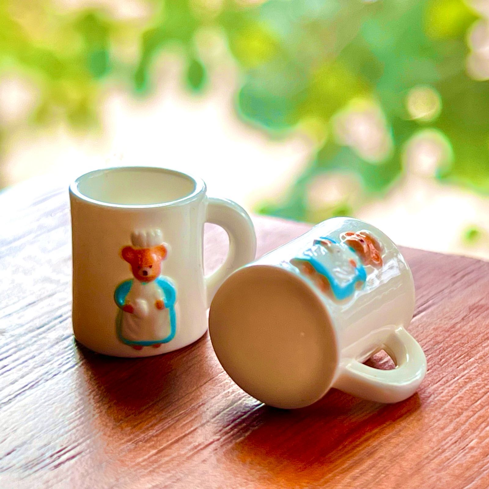 ミニチュア ベア マグカップ 2個セット コーヒーカップ ドールハウス 