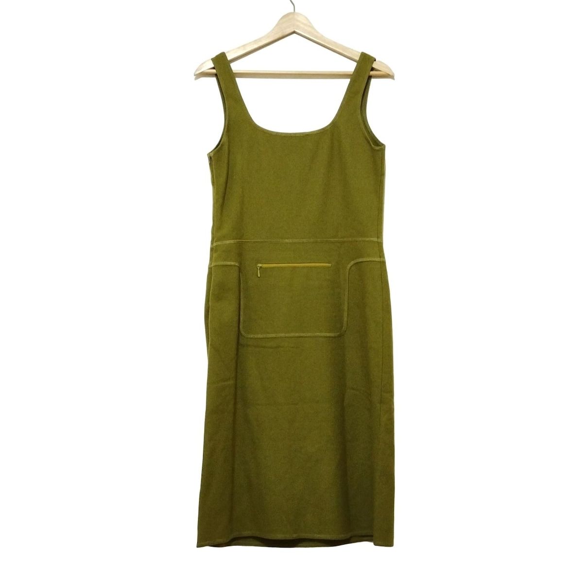 miumiu(ミュウミュウ) ワンピース サイズ42 M レディース - カーキ