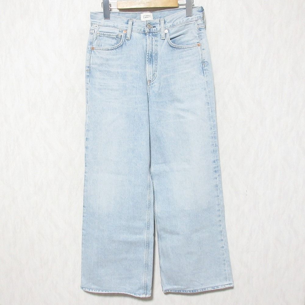 OF シチズンズオブヒューマニティー PALOMA BAGGY DENIM ワイドデニムパンツ 26 ライトブルー レディース 古着