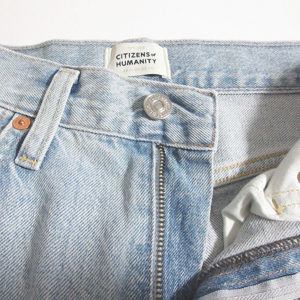  OF シチズンズオブヒューマニティー PALOMA BAGGY DENIM ワイドデニムパンツ 26 ライトブルー レディース 古着 その他 デニム ジーンズ