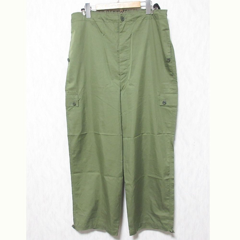 24 SS Hello Bonjour! ハローボンジュール アパルトモン サスペンダー カーゴパンツ 38 カーキ レディース 古着