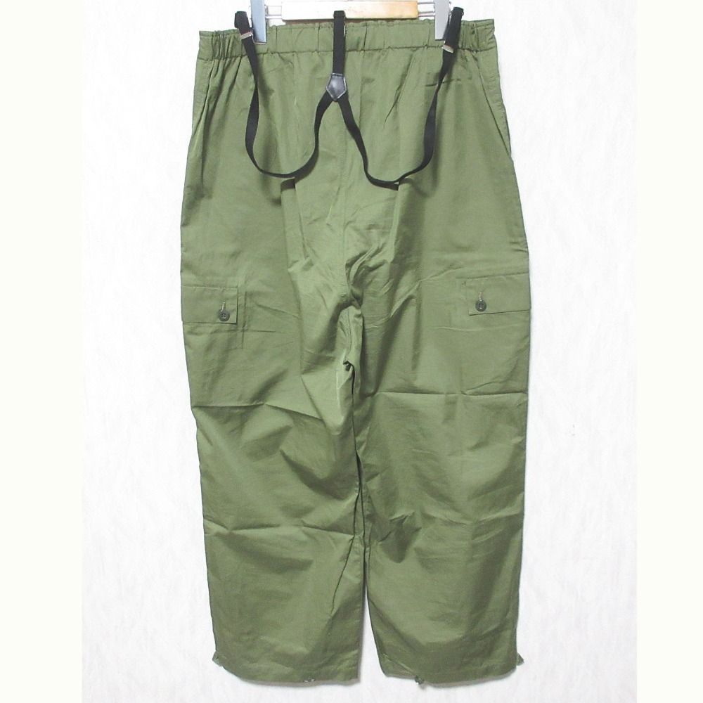 24 SS Hello Bonjour! ハローボンジュール アパルトモン サスペンダー カーゴパンツ 38 カーキ レディース 古着