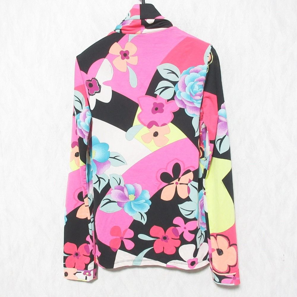 良品 LEONARD SPORT レオナール スポーツ フラワープリント ハイネック