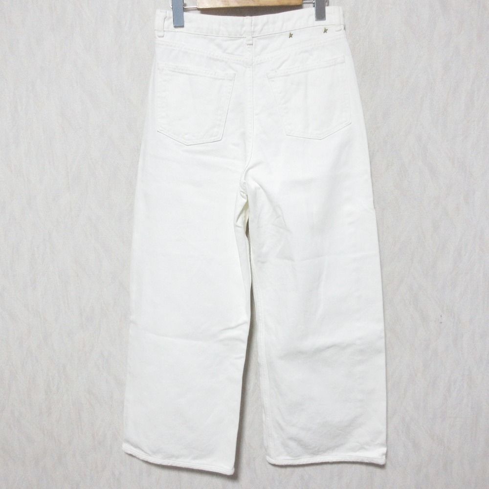 23 SS GOLDEN GOOSE ゴールデングース WIDE LEG ワイドパンツ ホワイト レディース 古着