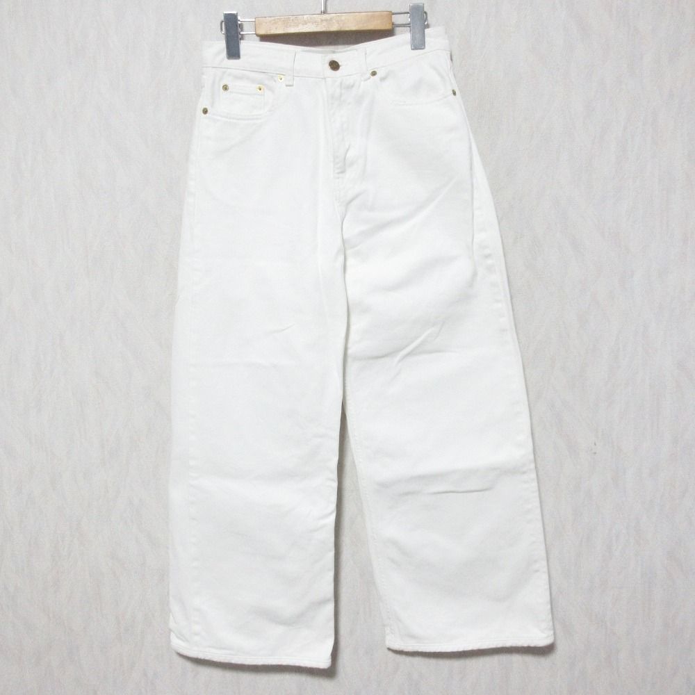 23 SS GOLDEN GOOSE ゴールデングース WIDE LEG ワイドパンツ ホワイト レディース 古着