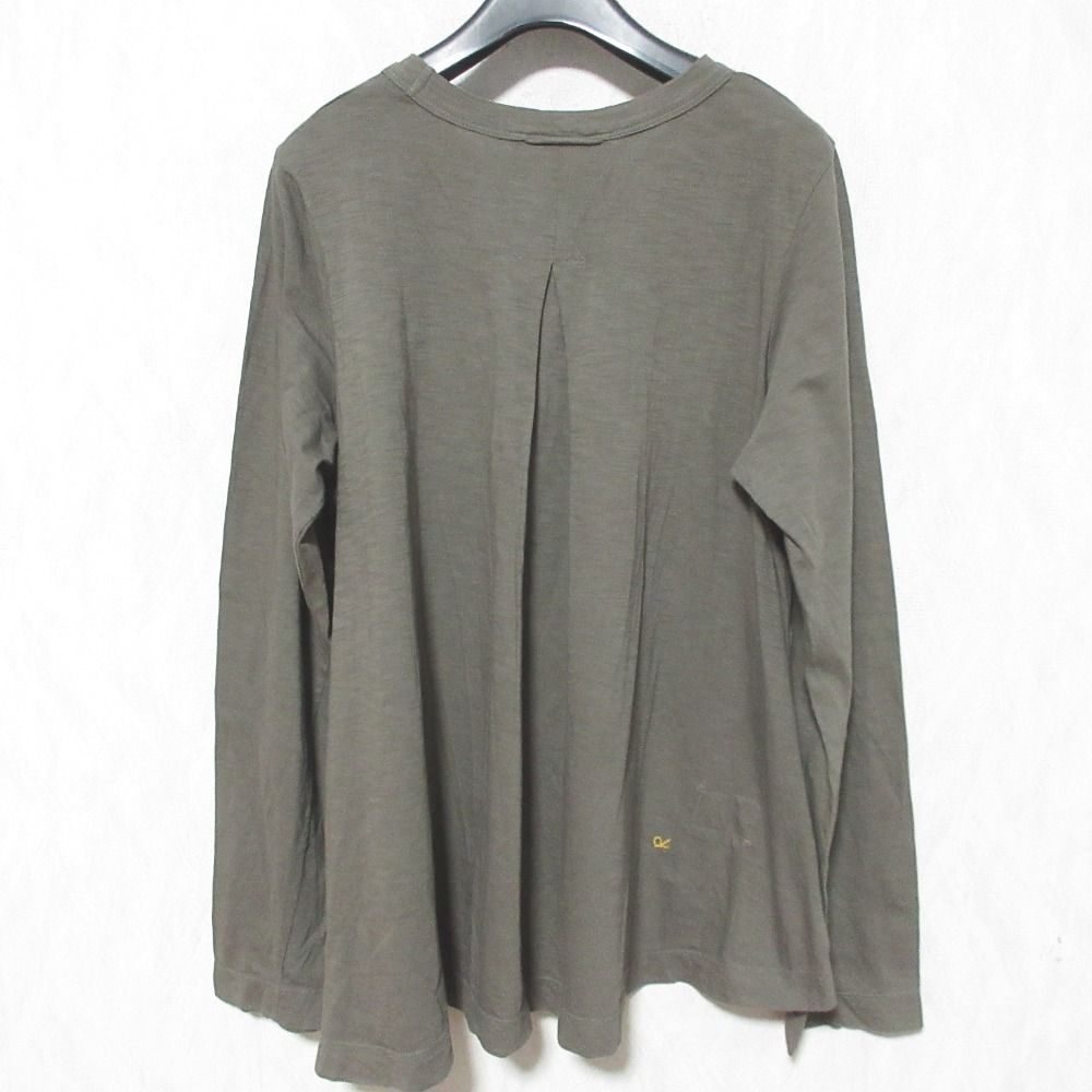 45 R フォーティファイブアール スーピマ天竺のフ Tシャツ ロングスリーブカットソー サイズ0 ブラウン レディース 古着