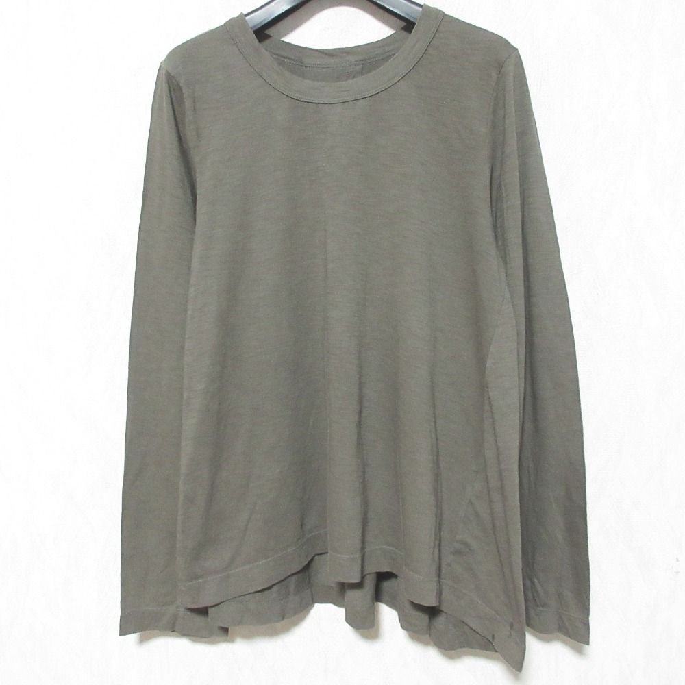 45 R フォーティファイブアール スーピマ天竺のフ Tシャツ ロングスリーブカットソー サイズ0 ブラウン レディース 古着