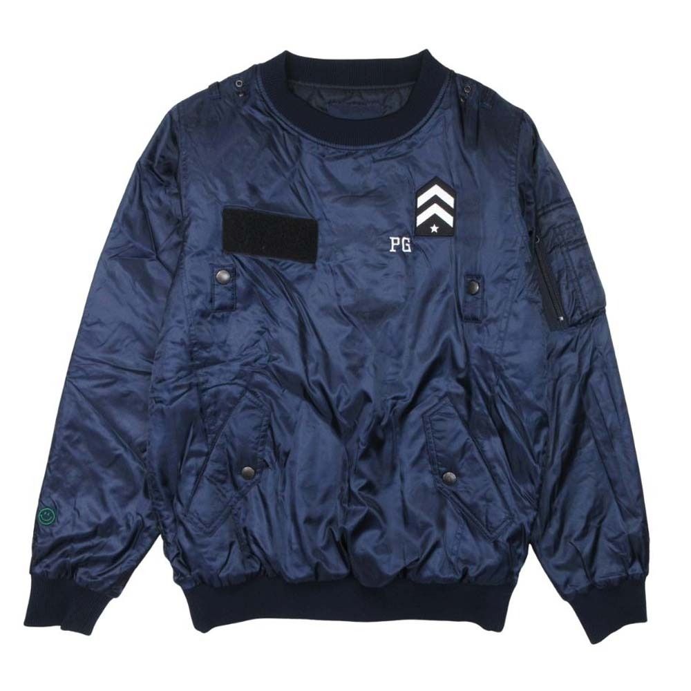パーリーゲイツ　スニード　秋冬　紺　ネイビー　ジャケット　防寒　ジャンバー　5 美品 PEARLY GATES パーリーゲイツ 中綿入り プルオーバー ブルゾン