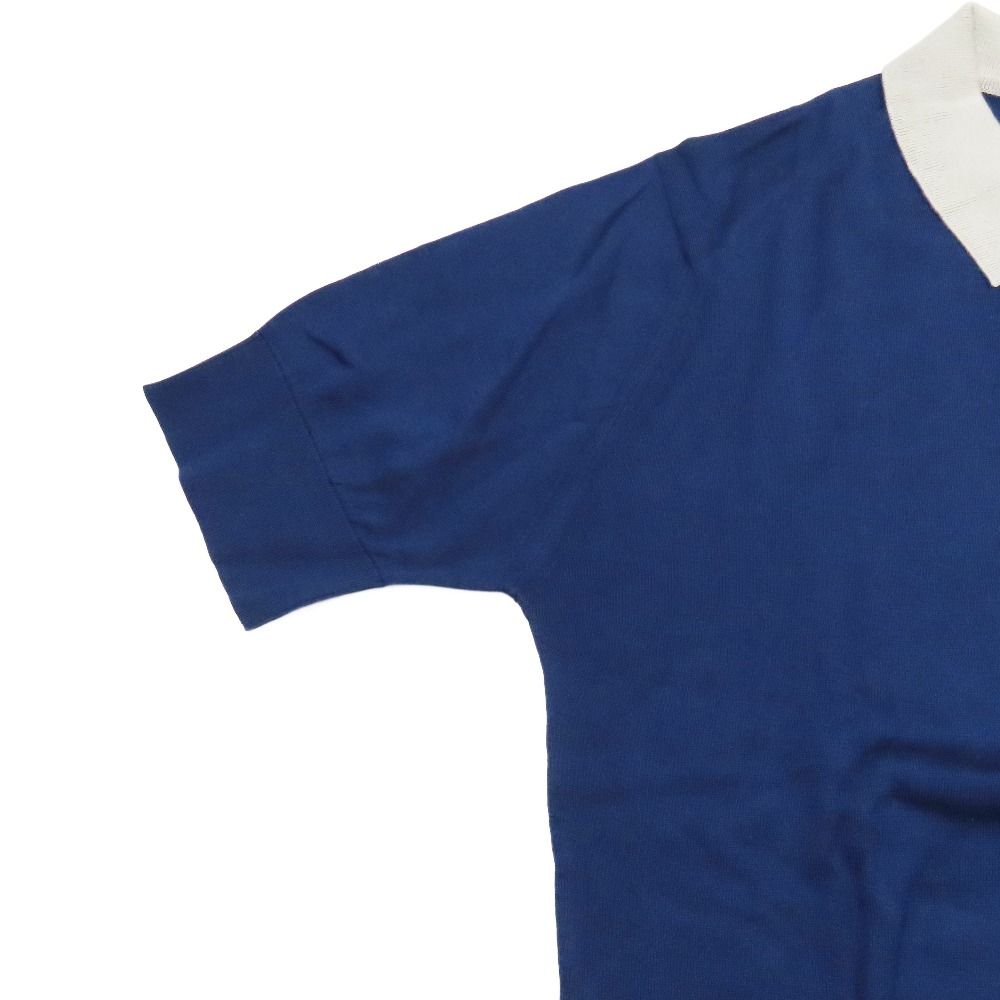 ジョンスメドレー 半袖バイカラーコットンニットポロシャツ S ジョンスメドレー 半袖バイカラーコットンニットポロシャツ S JOHN