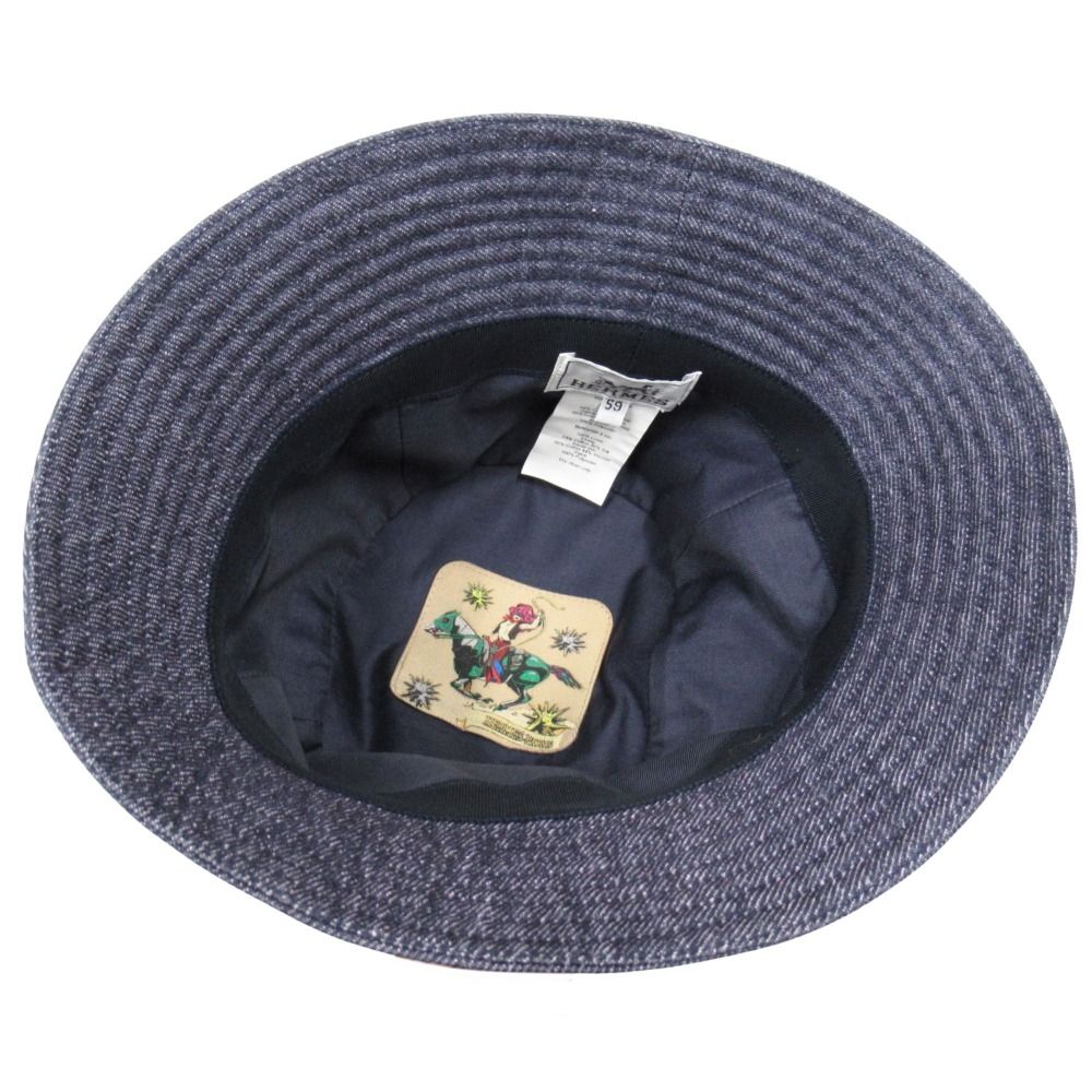 エルメス コットン×リネン ハット エルメスのリネンハット。速乾性と抗菌性を兼ね備えた万能アイテム