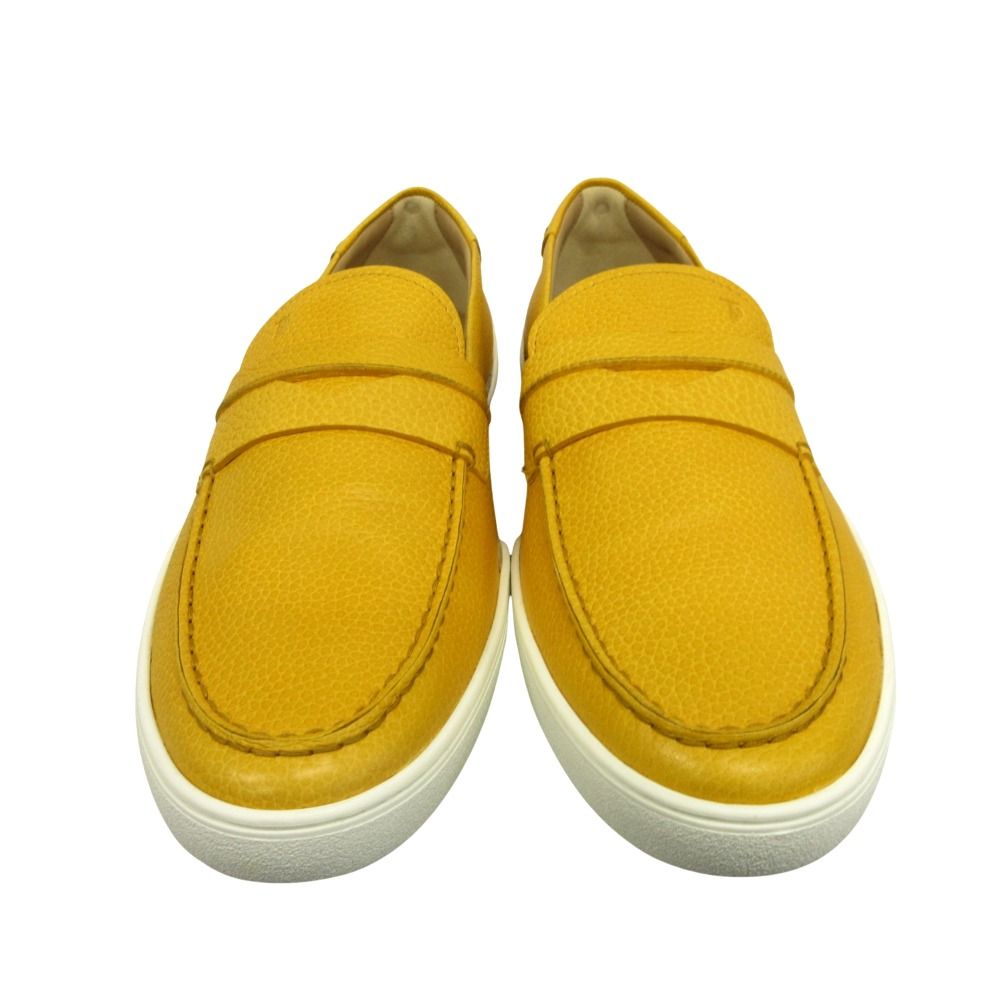 未使用 TOD'S トッズ ローファー モカシン レザー シューズ 革靴 ロゴ