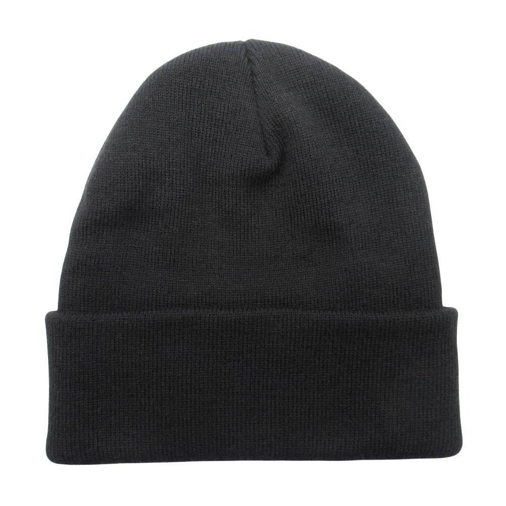 24 aw Supreme シュプリーム Crest Beanie クレストビーニー ニット帽 ワッチキャップ ロゴ刺繍 ONE SIZE 黒 ブラック メンズ レディース 古着