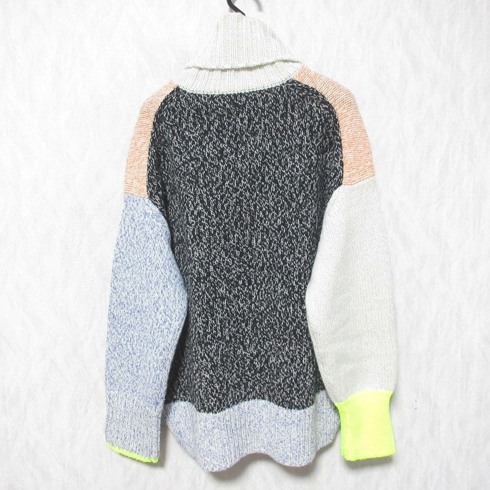 GALERIE VIE ギャルリーヴィー ファインウール ハイネックプルオーバーニット セーター サイズS マルチ レディース 古着