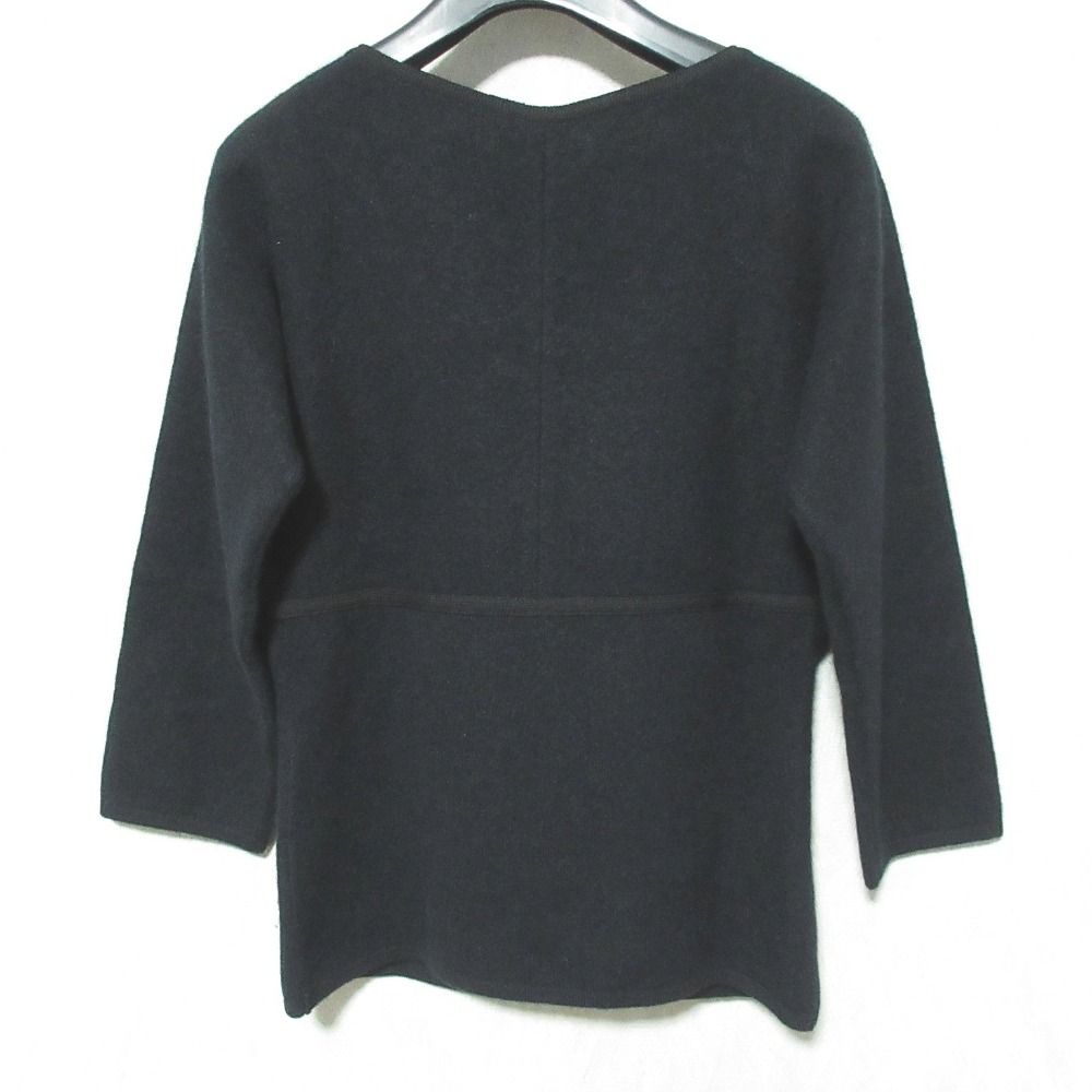 VIVIENNE TAM ヴィヴィアンタム フラワー刺繍ホールガーメントニット セーター ブラック レディース 古着