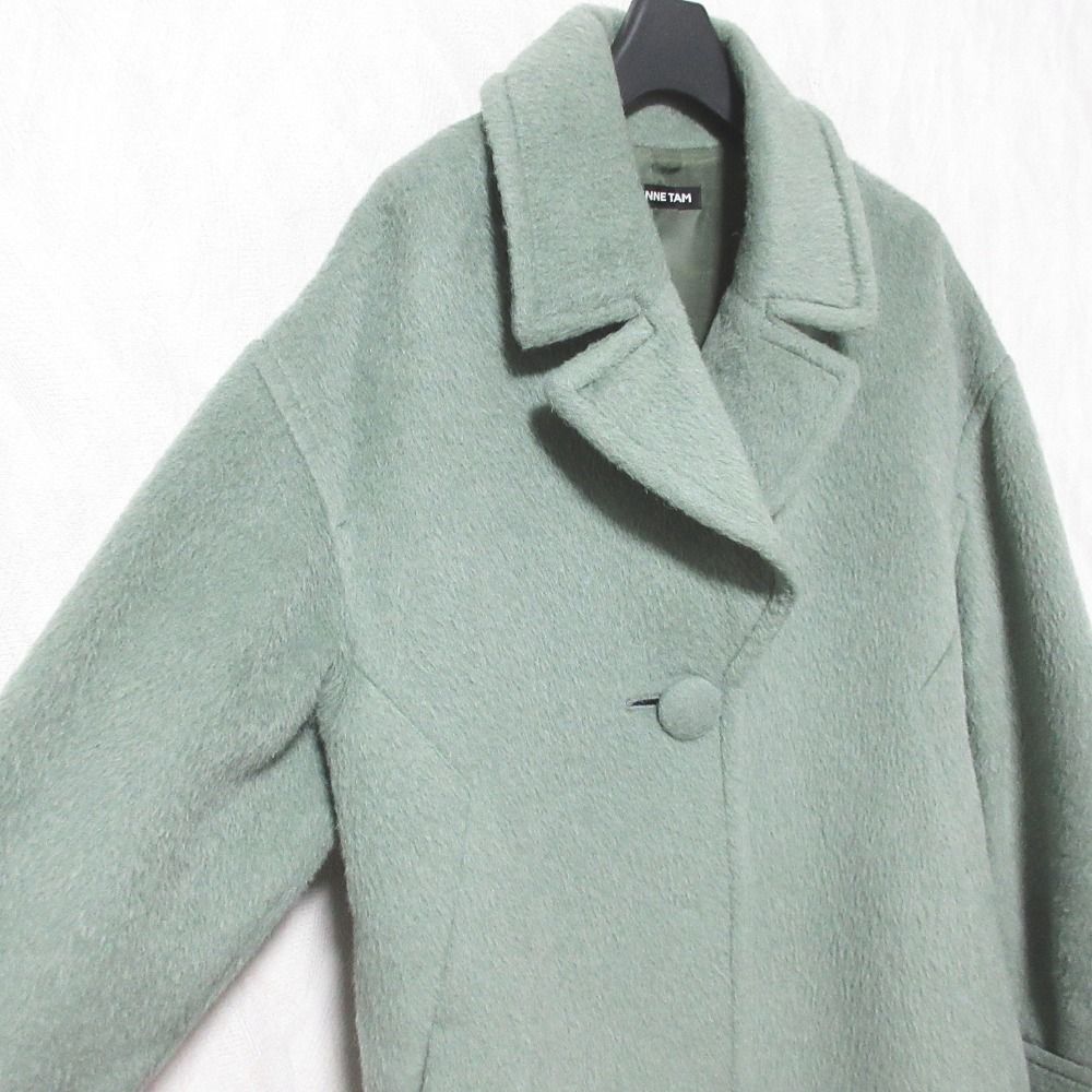 VIVIENNE TAM 緑色ジャケットコート 美品 VIVIENNE TAM ヴィヴィアンタム シャギーコート グリーン