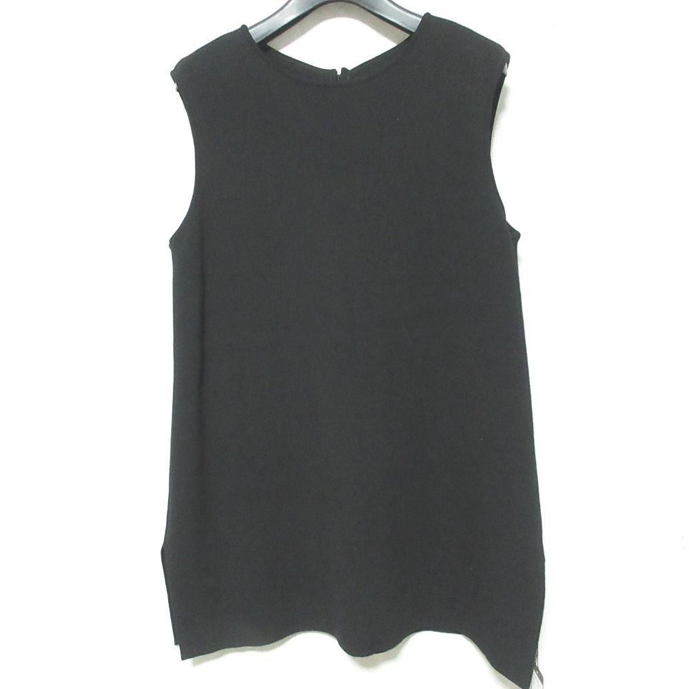 FOXEY フォクシー トゥーフリルラッフルヘムドレス ニット 36754 40 ブラック レディース 古着