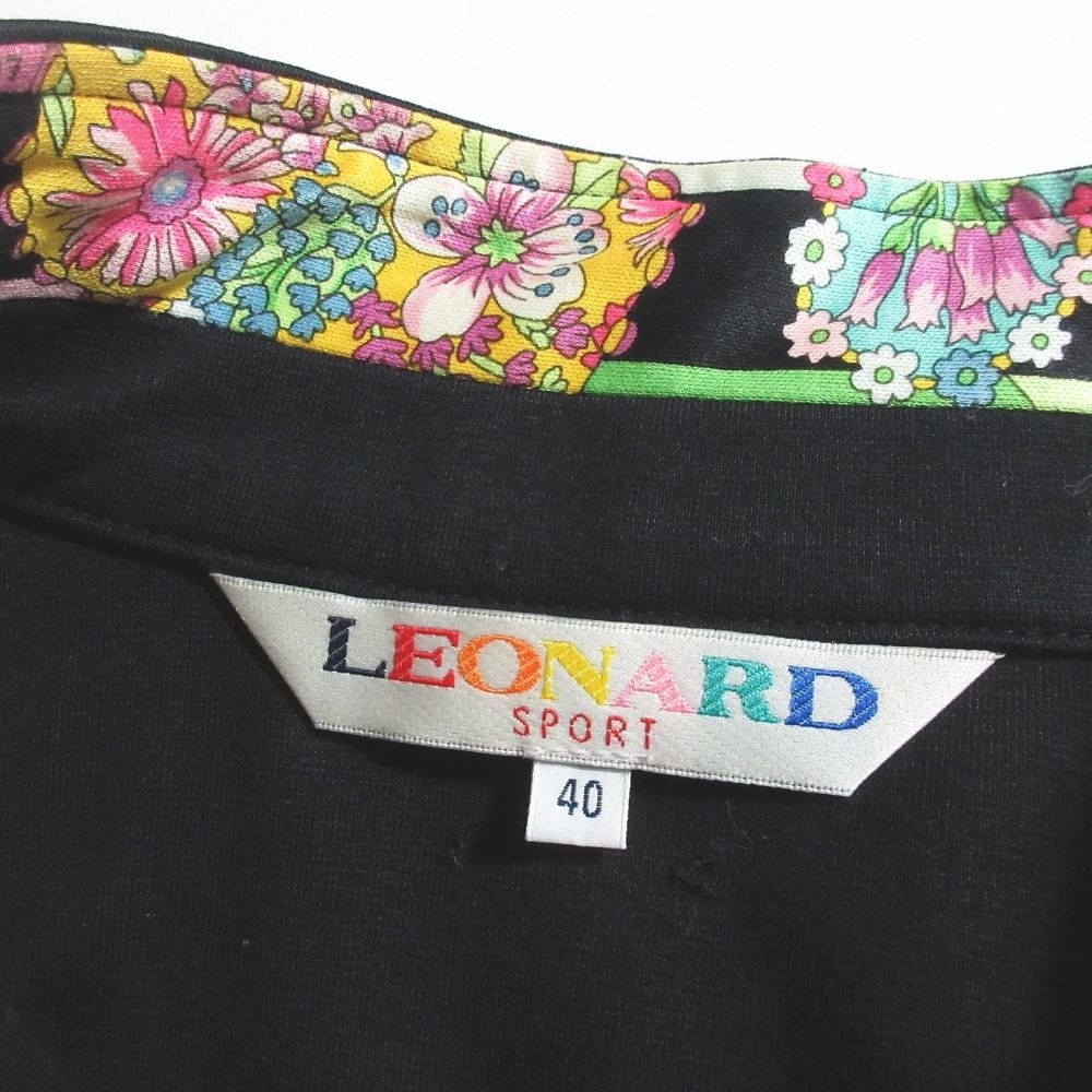 美品 LEONARD SPORT レオナールスポーツ コットン ジップアップ