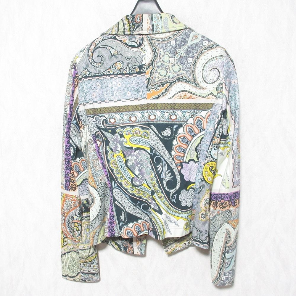 美品 ETRO エトロ ペイズリー ストレッチ テーラードジャケット 42