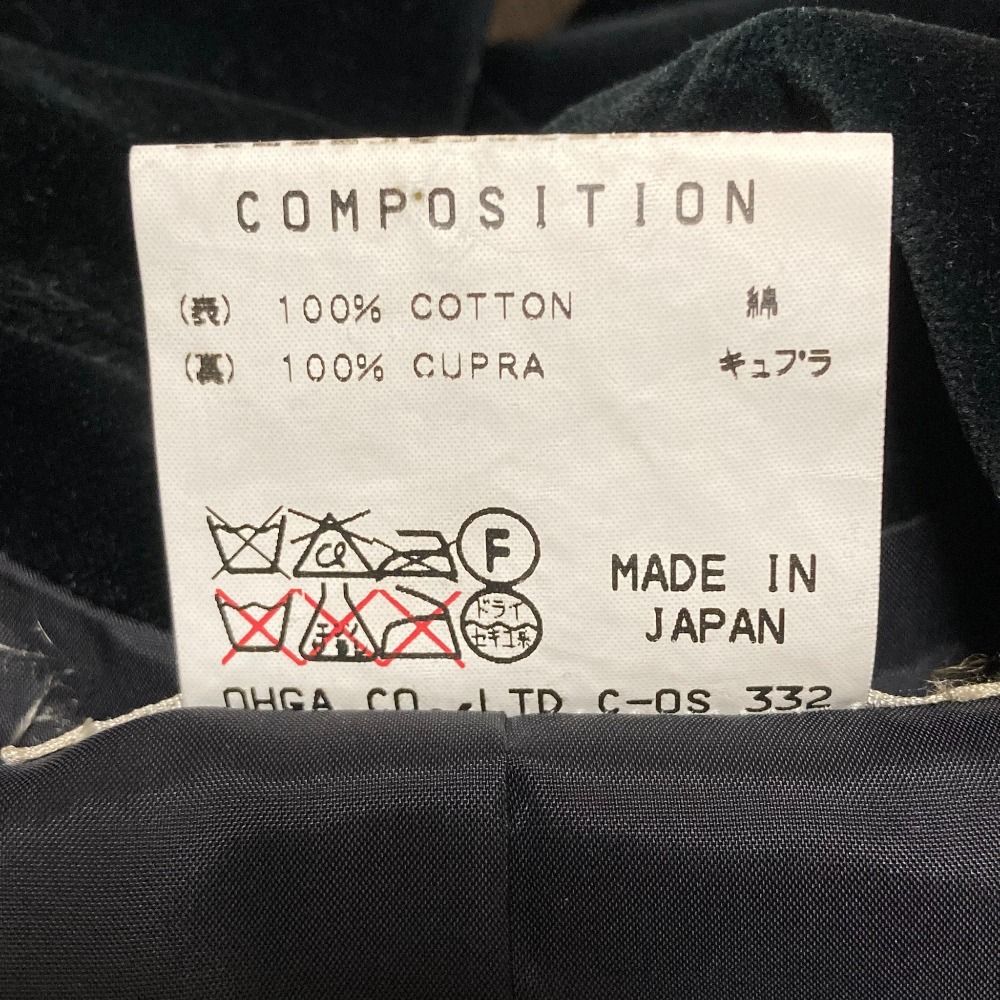 ★美品 Lサイズ★ キャサリン ハムネット ベロア テーラード 日本製 ブラック 美品 KATHARINE HAMNETT キャサリンハムネット ベロアジャケット