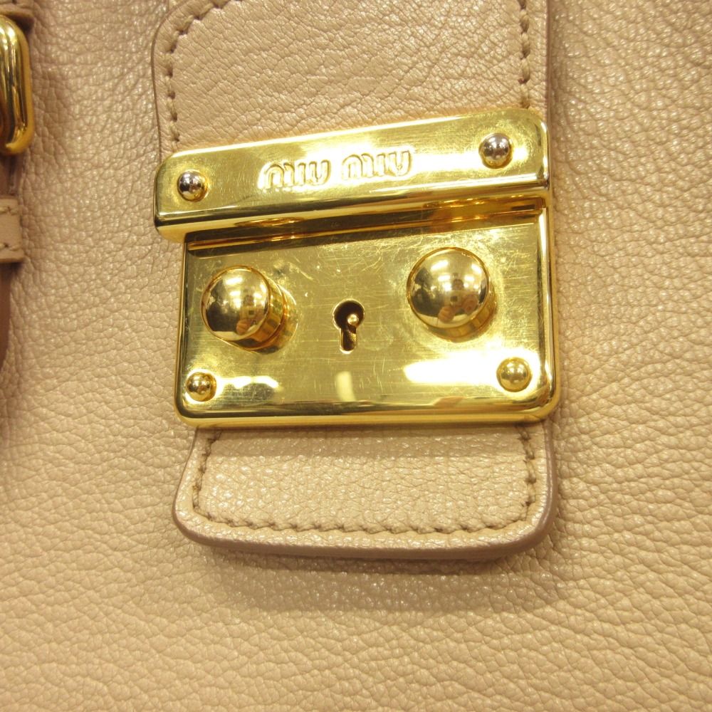 良品 MIU MIU ミュウミュウ MADRAS マドラス 2way バッグ 鞄 ハンド