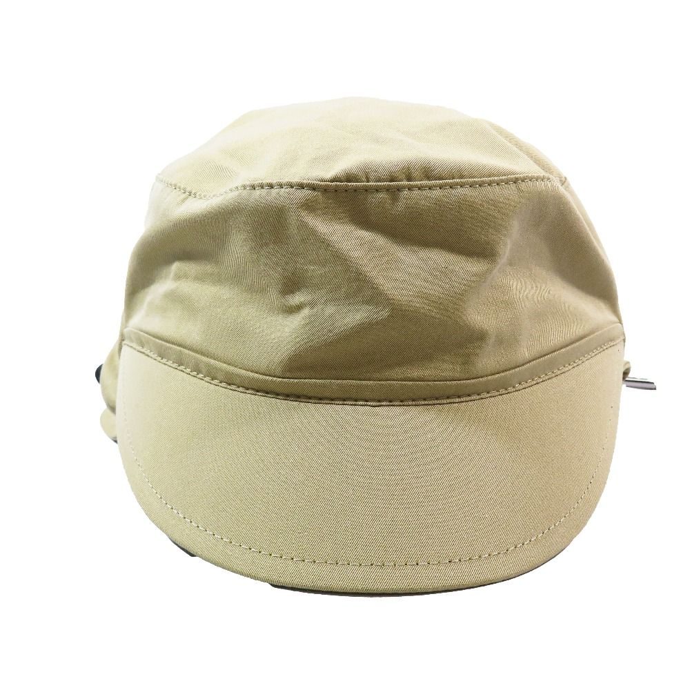 バーバリー ベースボール トラッパーハット ドローコード キャップ TBロゴ 帽子 ベージュ 57 M メンズ 古着