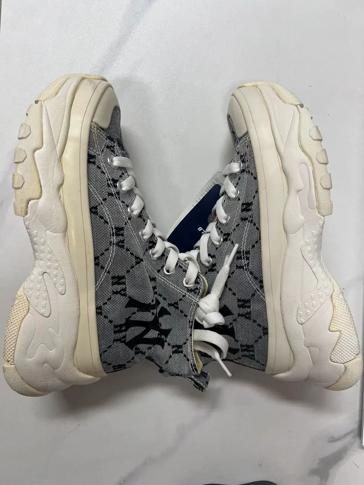 MLB チャンキー ハイトップ ウール モノ ジャカード NY