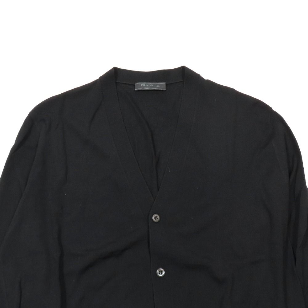 新品同様 PRADA プラダ ウール100％ ニット カーディガン セーター