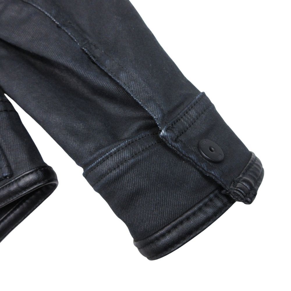 美品 G-Star RAW ジースターロウ コーティングデニム ライダース 