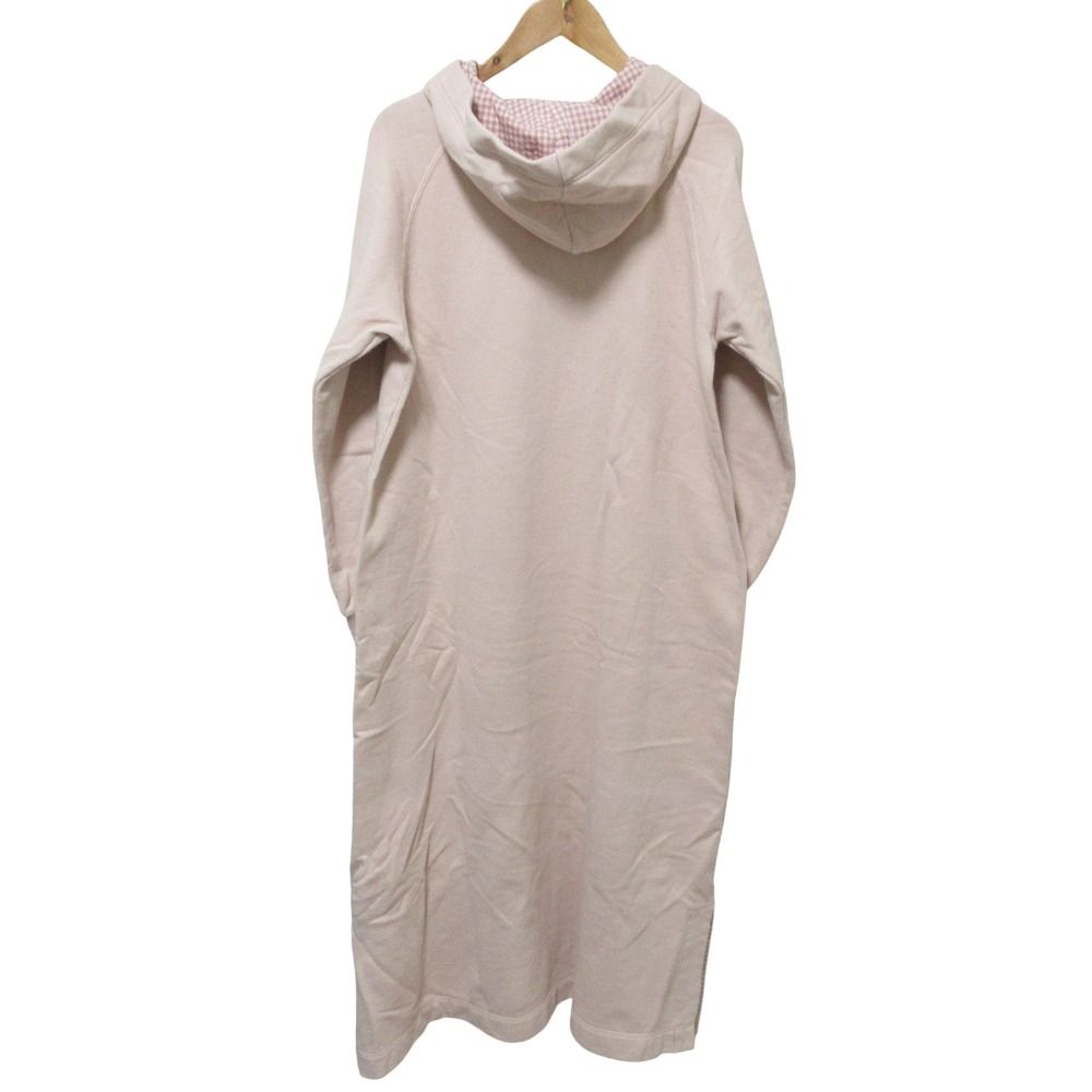 クリーニング済 PINK HOUSE ピンクハウス ロング スウェットパーカー ワンピース ピンク レディース 古着