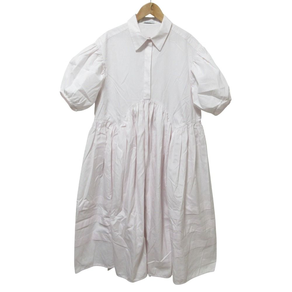 クリーニング済 Cecilie Bahnsen セシリーバンセン MARGO DRESS 半袖 ロング ワンピース 10 ピンク レディース 古着