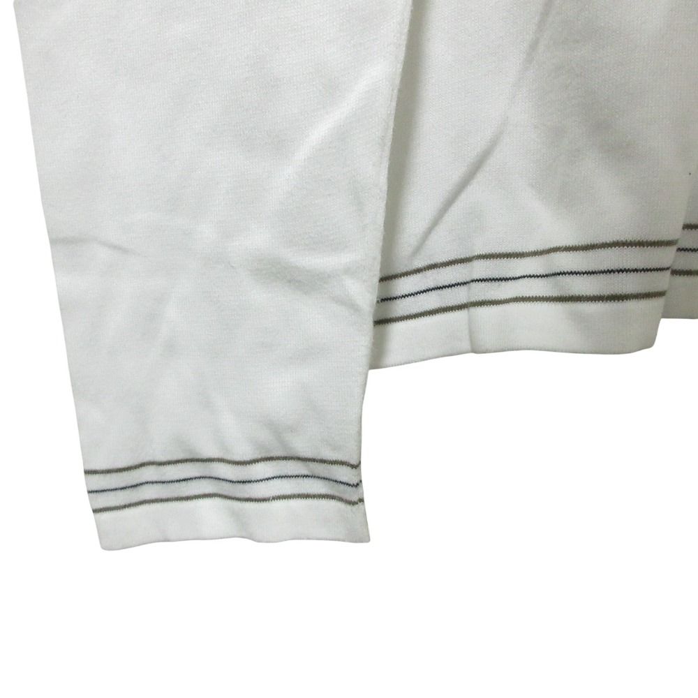 HERMES アイボリー 長袖ニットポロシャツ 中古・古着通販】HERMES (エルメス) 長袖ニットポロシャツ ベージュ