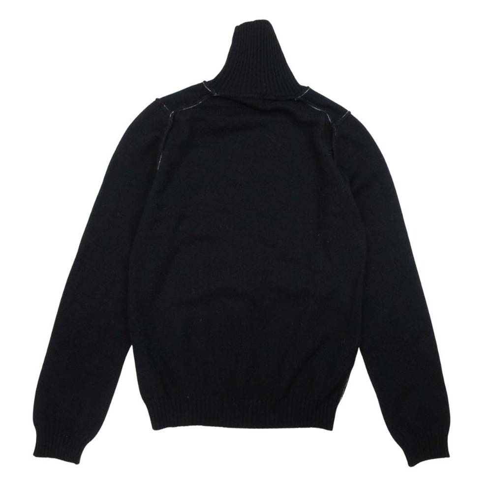 チヴィディーニ カシミヤ100％ ハイネック 長袖 ロングスリーブ ニット セーター 38 黒 ブラック レディース 古着