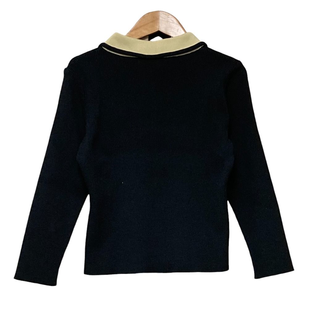 美品 Rene ルネ リブニット カーディガン サイズ36 ブラック