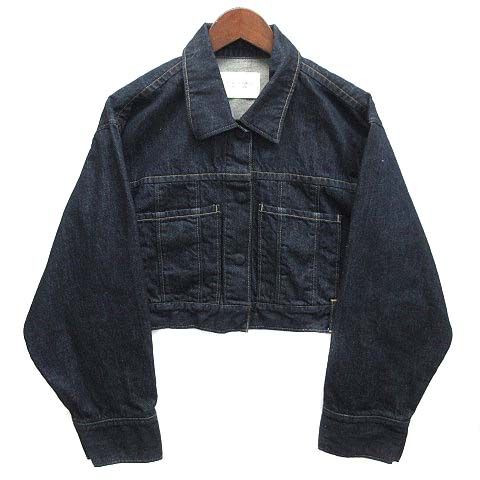 パブリックトウキョウ PUBLIC TOKYO ショート デニムジャケット Gジャン 短丈 インディゴ