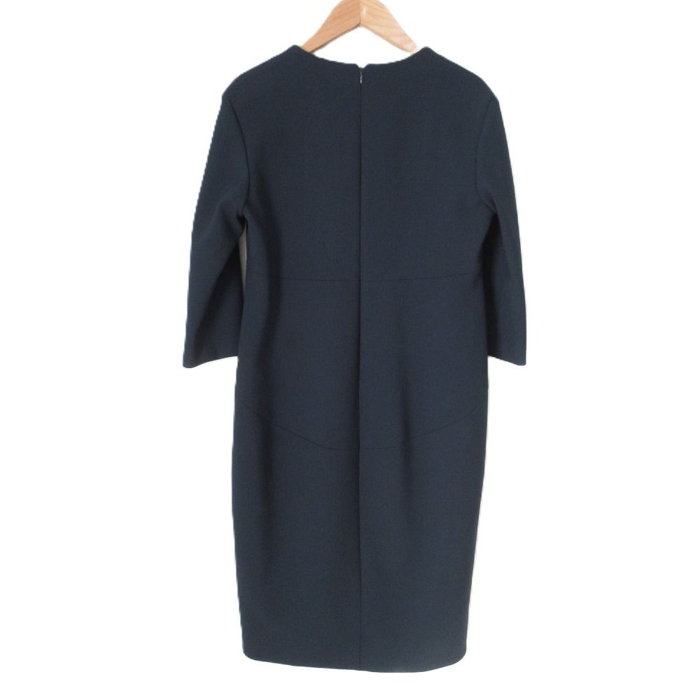 YOKO CHAN ヨーコチャン パールデザインワンピース YCD-620-598 ネイビー レディース 古着