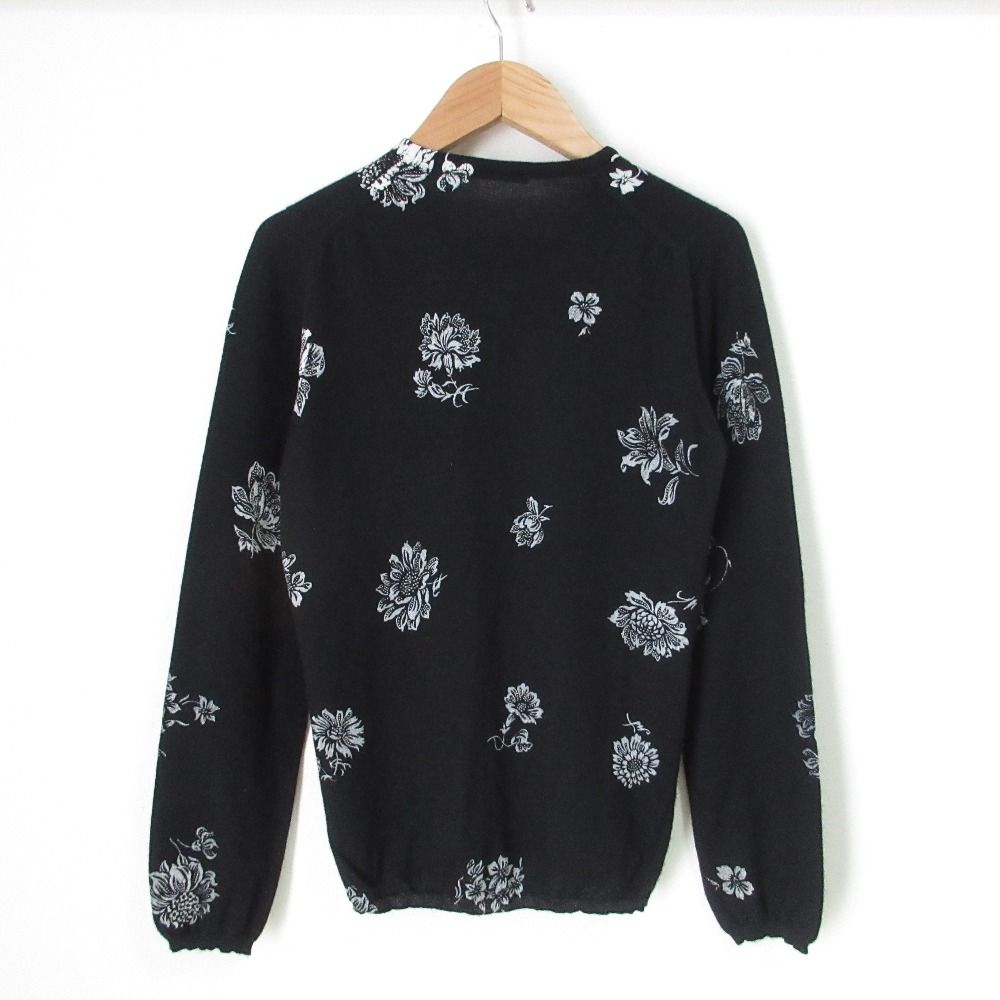 美品 BALLANTYNE バランタイン フラワー柄 カシミヤニットカーディガン