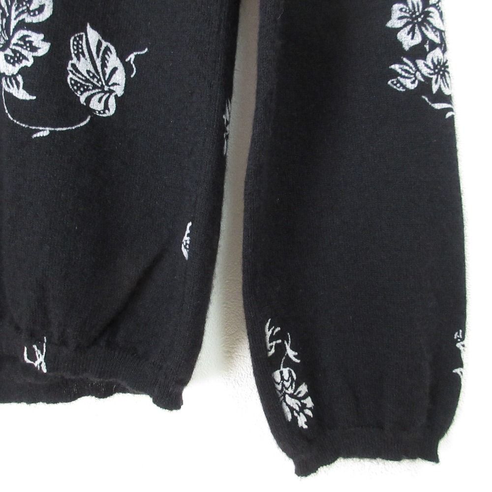 美品 BALLANTYNE バランタイン フラワー柄 カシミヤニットカーディガン