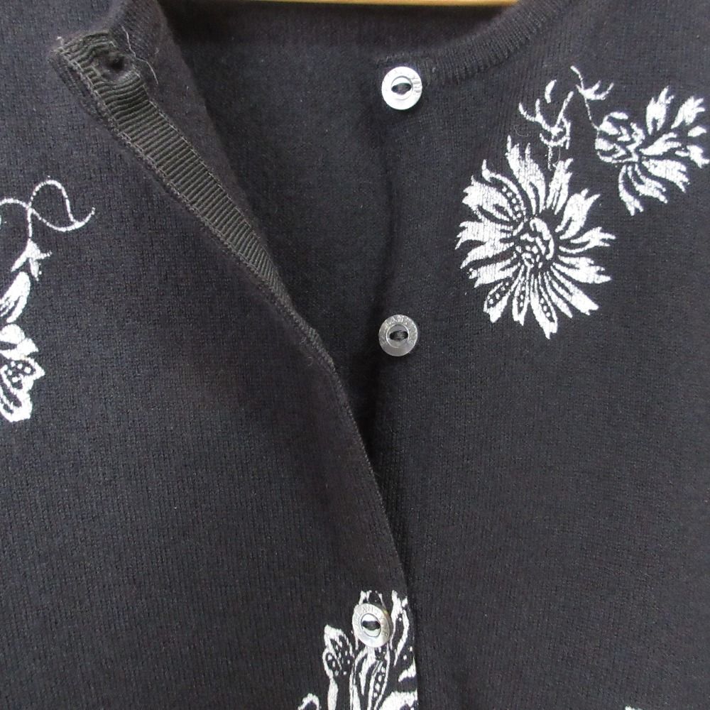 美品 BALLANTYNE バランタイン フラワー柄 カシミヤニットカーディガン