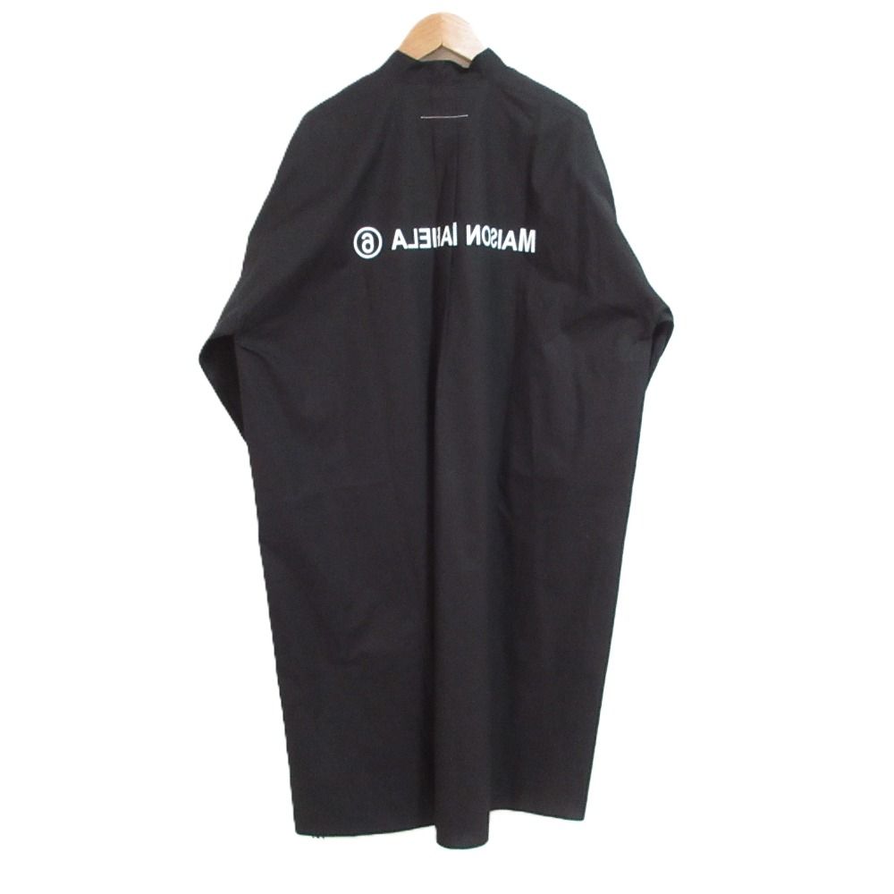 MM 6 Maison Margiela メゾンマルジェラ リバースロゴ シャツドレス ワンピース ブラック レディース 古着