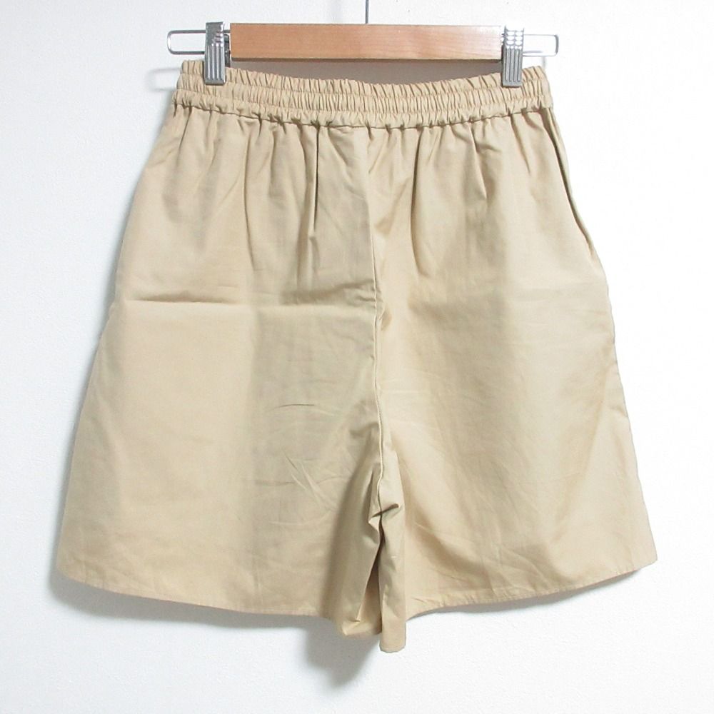 24 SS AURALEE オーラリー HIGH COUNT FINX OX SHORTS ショートパンツ サイズ0 ベージュ レディース 古着