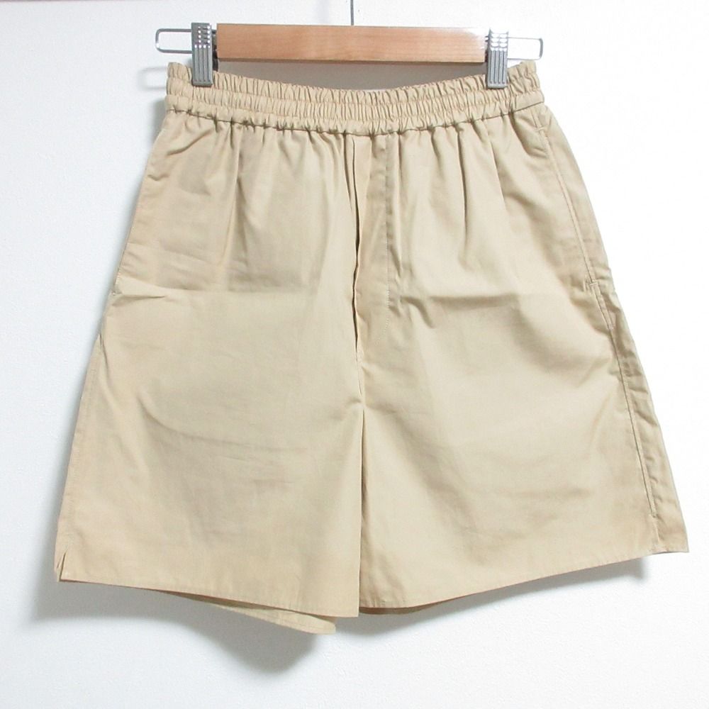 24 SS AURALEE オーラリー HIGH COUNT FINX OX SHORTS ショートパンツ サイズ0 ベージュ レディース 古着