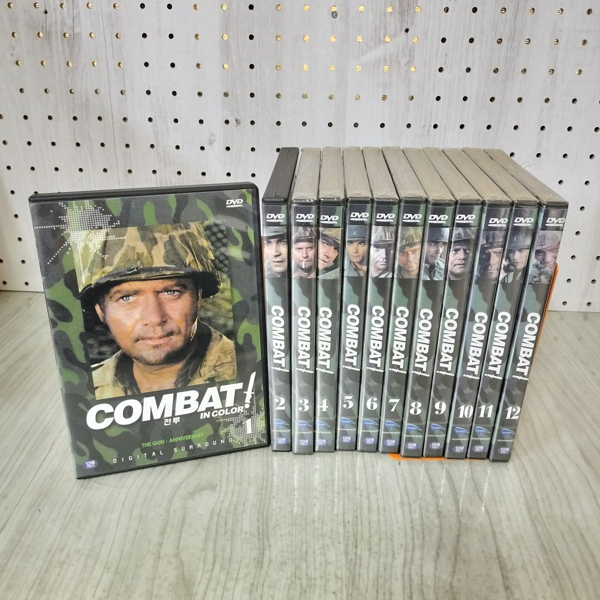 DVD 全12巻揃い COMBAT コンバット 韓国版 カラー版 日本語字幕あり