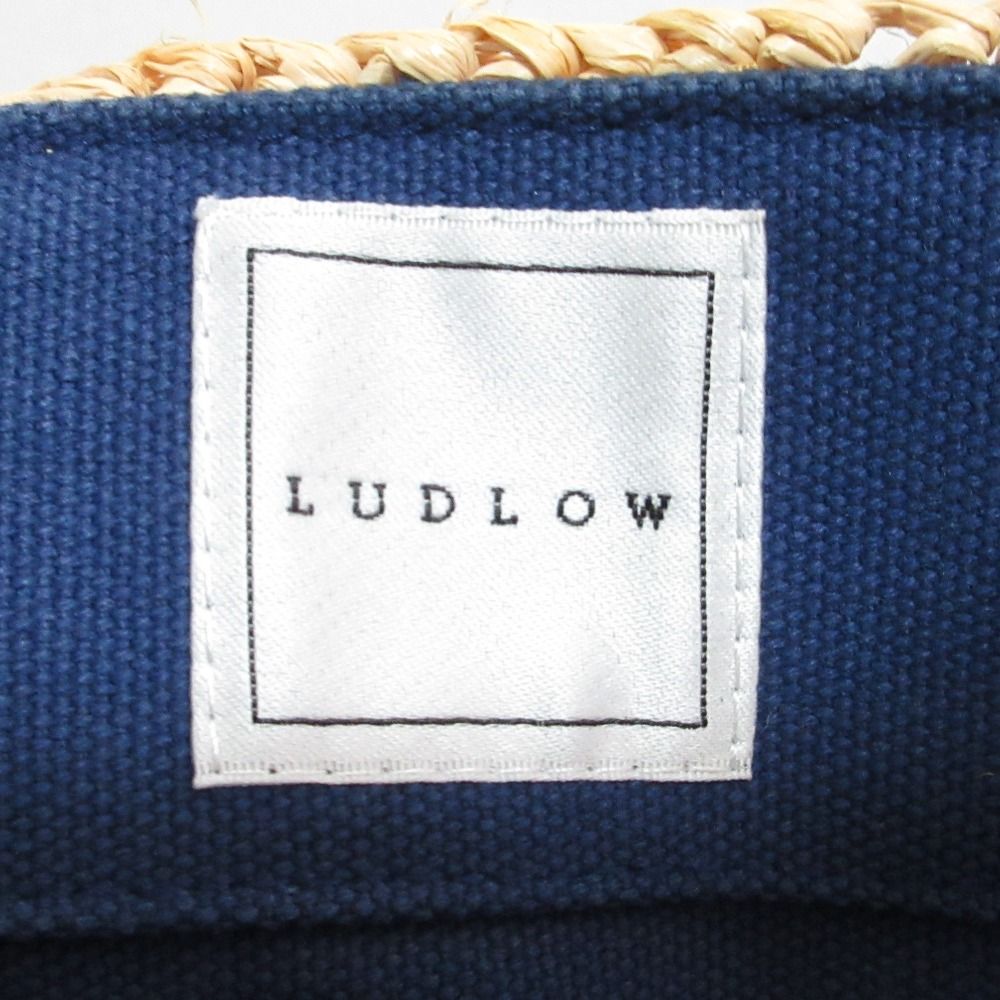  LUDLOW ラドロー フリルハンドル かごバッグ トートバッグ ナチュラル レディース 古着 かごバッグ バッグ