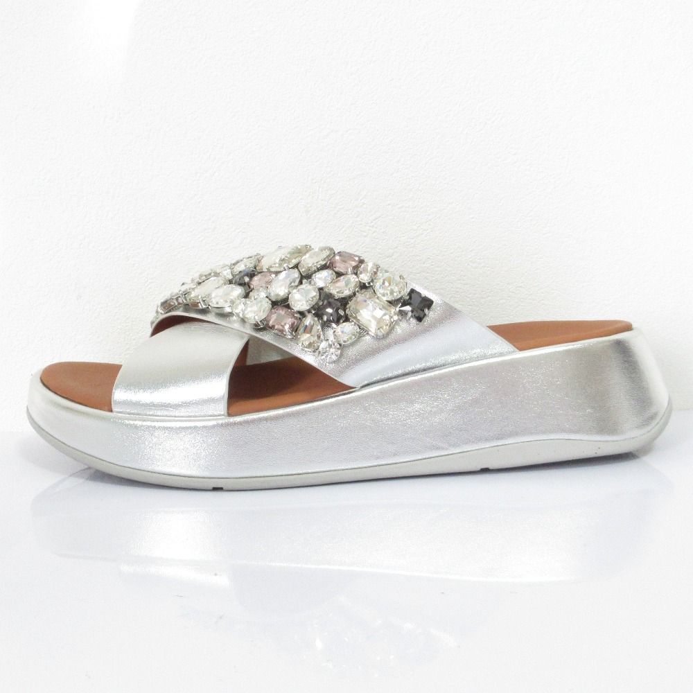 fitflop フィットフロップ ジュエル クロスサンダル UK 5 24 cm相当 シルバー レディース 古着