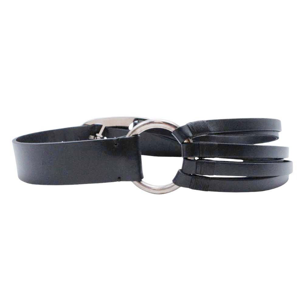 美品 DOLCE&GABBANA ドルチェアンドガッバーナ レザーベルト ロゴ刻印